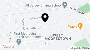 Map of 337 W 3rd St, Moorestown NJ, 08057