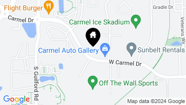 Map of 520 W Carmel Drive, Carmel IN, 46032