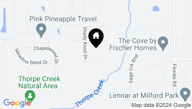 Map of 11973 Shady Knoll Drive, Fishers IN, 46037