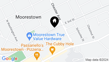 Map of 76 E 3rd St, Moorestown NJ, 08057