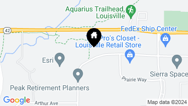 Map of 101 S Taylor Ave, Louisville CO, 80027