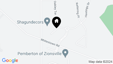 Map of 9175 Highpointe Lane, Zionsville IN, 46077