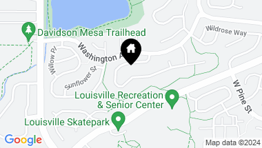 Map of 827 Trail Ridge Drive, Louisville CO, 80027