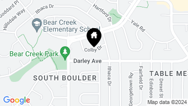 Map of 2910 Colby Dr, Boulder CO, 80305
