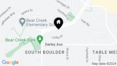 Map of 2860 Table Mesa Dr, Boulder CO, 80305