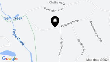 Map of 10691 Pete Dye Ridge, Zionsville IN, 46077