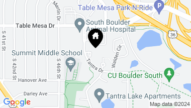 Map of 650 Tantra Dr, Boulder CO, 80305