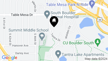 Map of 660 Tantra Dr, Boulder CO, 80305