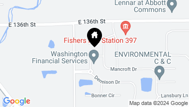 Map of 13512 Davenport Drive, Fishers IN, 46037