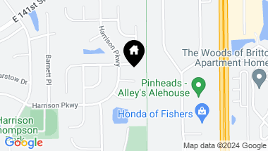 Map of 8964 Wooster Court, Fishers IN, 46038
