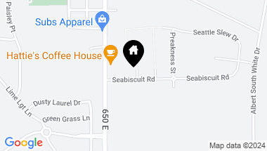Map of 6543 Seabiscuit Road, Whitestown IN, 46075