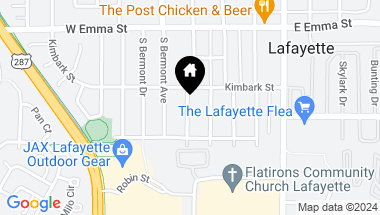 Map of 706 S Miller Ave, Lafayette CO, 80026