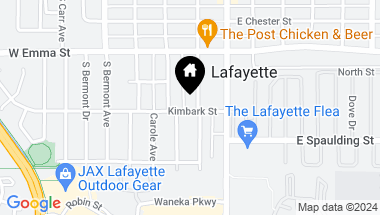 Map of 615 S Roosevelt Ave, Lafayette CO, 80026