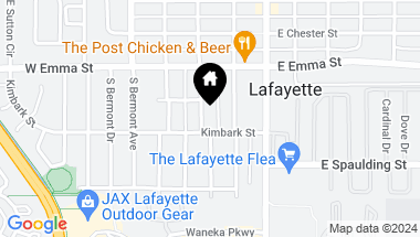 Map of 606 S Longmont Ave, Lafayette CO, 80026