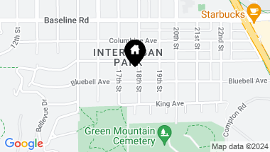 Map of 401 18th St, Boulder CO, 80302