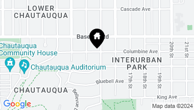 Map of 1492 Columbine Ave, Boulder CO, 80302