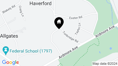 Map of 50 Cambridge Rd, Haverford PA, 19041