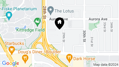 Map of 805 29th St 308, Boulder CO, 80303
