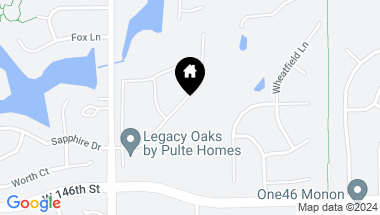 Map of 14811 Legacy Oaks Drive, Carmel IN, 46032