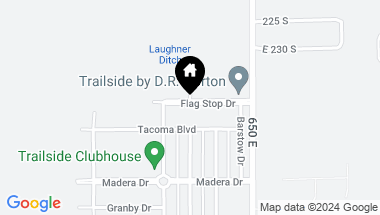 Map of 6411 Flag Stop Drive, Whitestown IN, 46075
