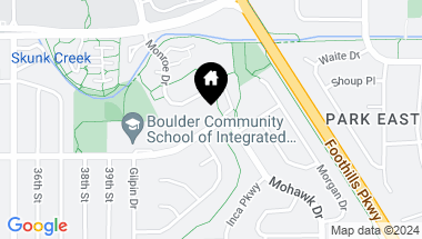 Map of 4245 Aurora Ave, Boulder CO, 80303