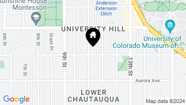 Map of 1006 10th St, Boulder CO, 80302