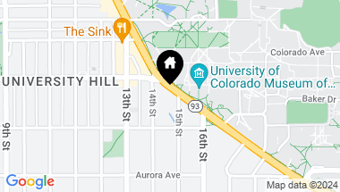 Map of 1085 Broadway 6, Boulder CO, 80302