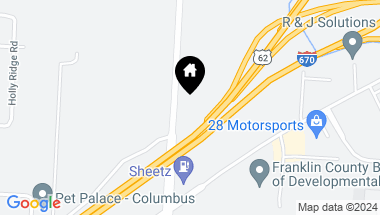 Map of 1822 Stelzer Road, Columbus OH, 43219