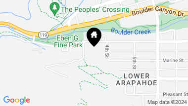 Map of 350 Arapahoe Ave 2, Boulder CO, 80302