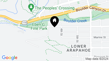 Map of 350 Arapahoe Ave 6, Boulder CO, 80302