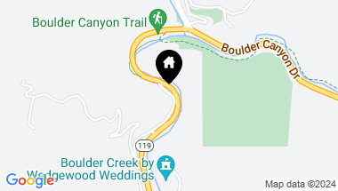 Map of 38619 Boulder Canyon Dr, Boulder CO, 80302
