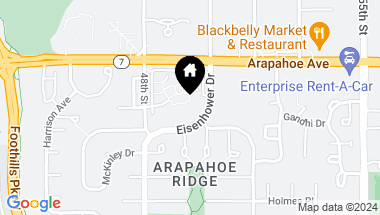 Map of 4990 Meredith Way 201, Boulder CO, 80303