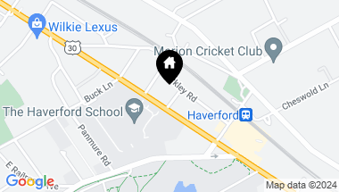 Map of 100 Llanalew Rd #11c, Haverford PA, 19041