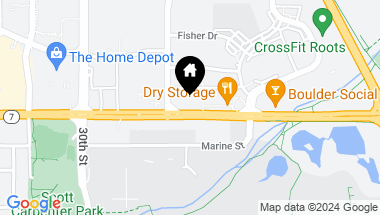 Map of 3401 Arapahoe Ave F-201, Boulder CO, 80303