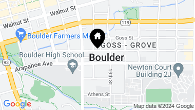 Map of 1810 Grove St, Boulder CO, 80302
