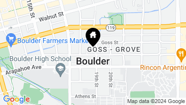 Map of 1843 Grove St, Boulder CO, 80302