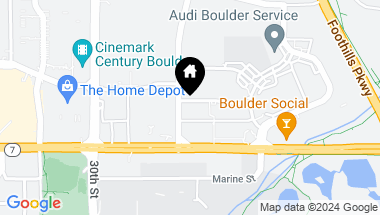 Map of 3401 Arapahoe Ave F-107, Boulder CO, 80303