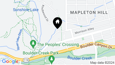 Map of 258 Spruce St, Boulder CO, 80302