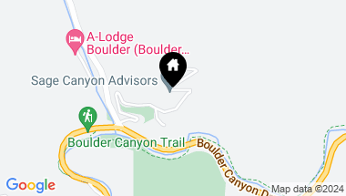 Map of 357 Canyonside Dr, Boulder CO, 80302