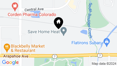 Map of 5717 Arapahoe Ave, Boulder CO, 80303