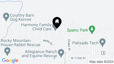 Map of 17616 Datura St, Broomfield CO, 80023