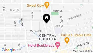 Map of 2400 Broadway St 1, Boulder CO, 80304