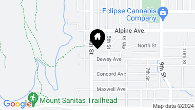 Map of 417 Dewey Ave, Boulder CO, 80304