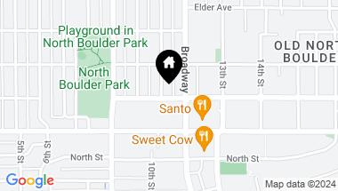 Map of 2802 11th St, Boulder CO, 80304