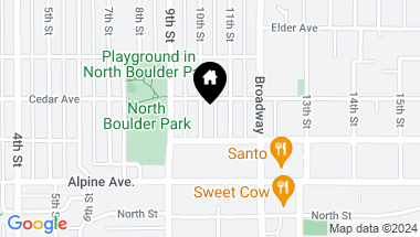 Map of 2834 10th St, Boulder CO, 80304