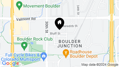 Map of 3107 Bluff Street, Boulder CO, 80301
