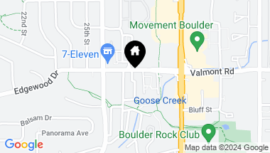 Map of 2690 Valmont Rd, Boulder CO, 80304