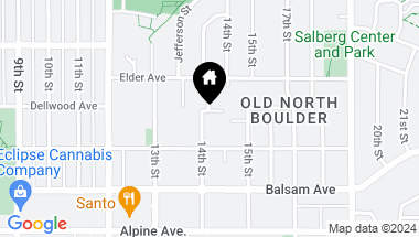 Map of 2940 14th St, Boulder CO, 80304
