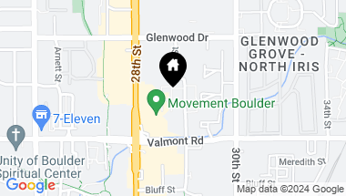 Map of 3077 29th St 3077-207, Boulder CO, 80301
