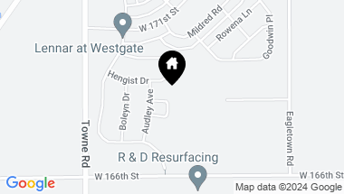 Map of 16823 Cobbs Place, Westfield IN, 46074
